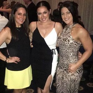 Classic black and white dress